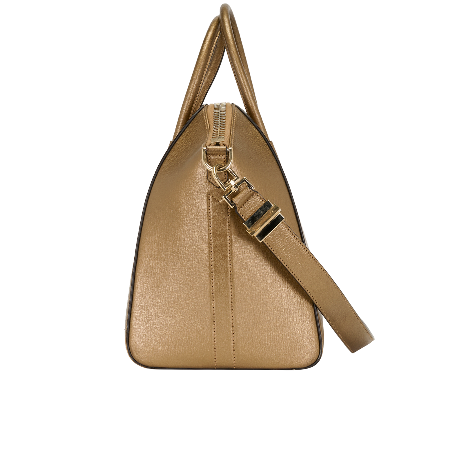 Medium Antigona, &pound;410, Handbags, Gold, Leather, Bottom view